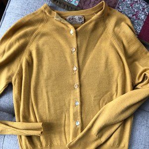 Vintage mustard yellow cardigan